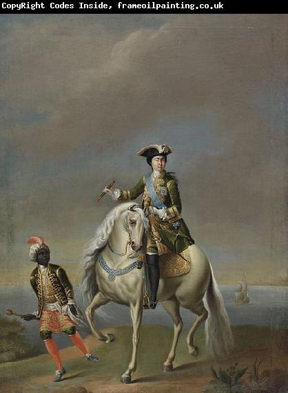 unknow artist Equestrian portrait of Empress Catherine I